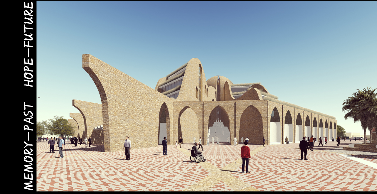 Grand arched facades welcome visitors into a symbolic plaza blending tradition with public accessibility.
