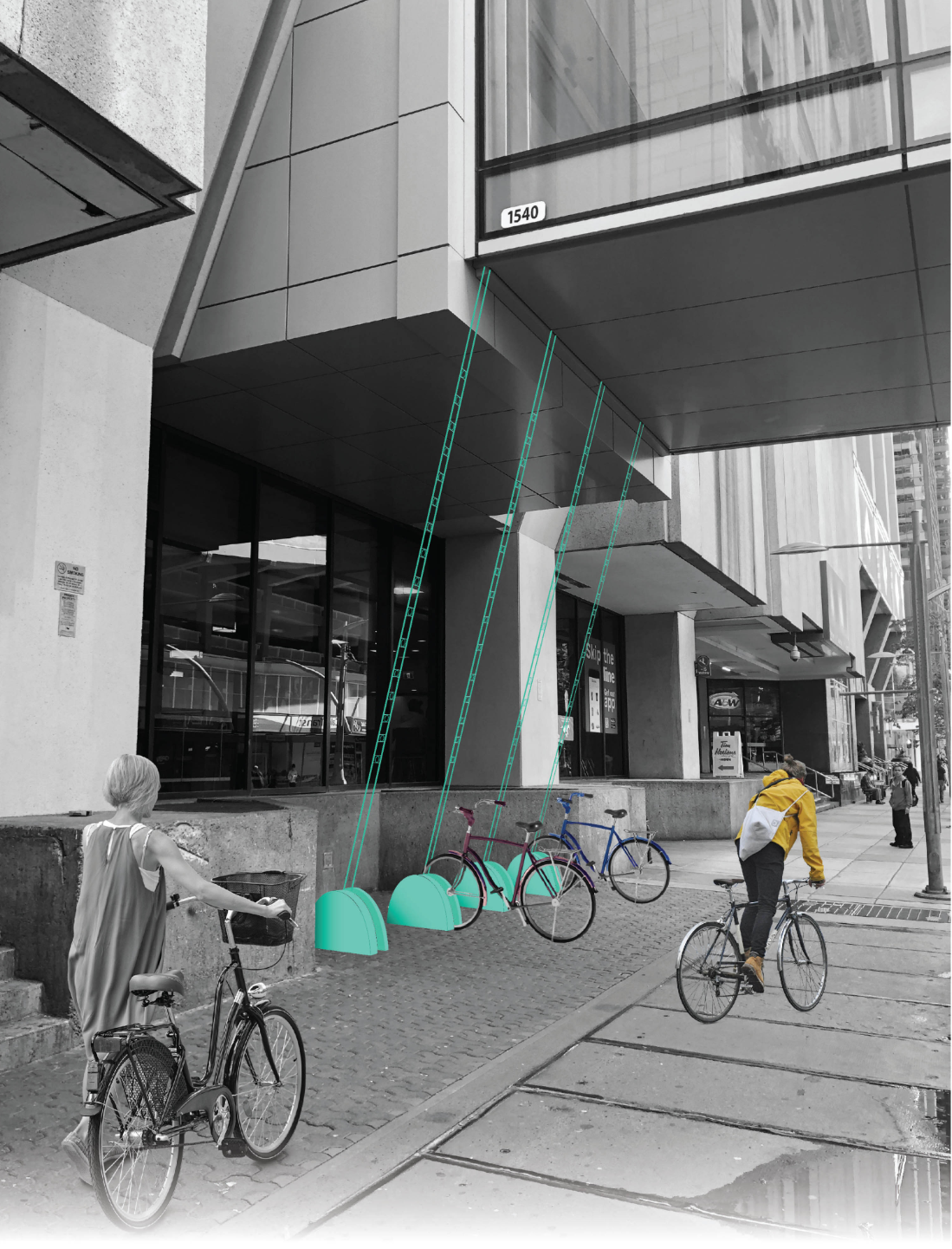 Functional art: vibrant bike racks redefine how we engage with the urban edge.
