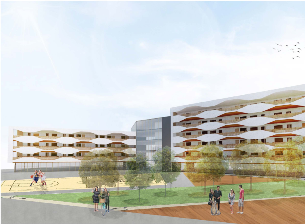 Interior atrium with vertical garden installation promoting wellness and natural aesthetics.