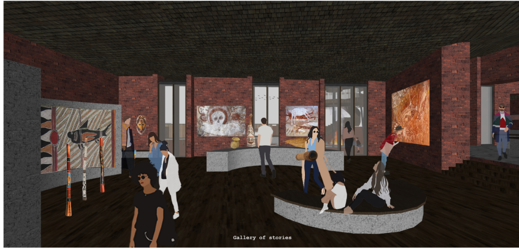 A narrative-rich exhibition space showcasing Indigenous artifacts and local histories.