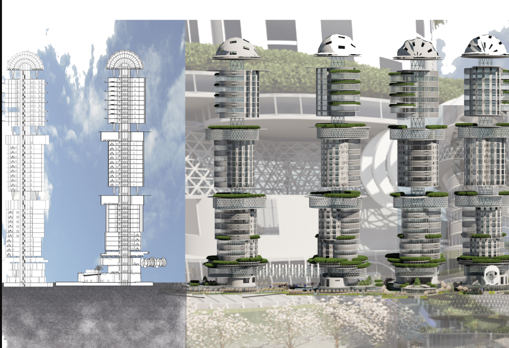 Evolution of vertical modules optimized for energy, form, and lifestyle.
