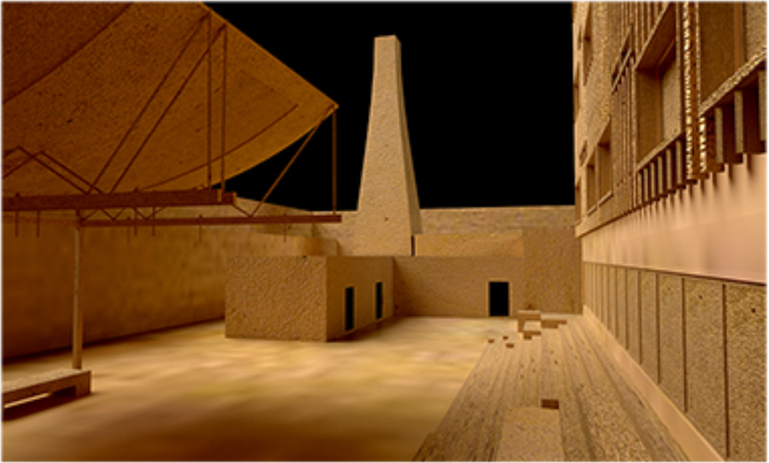 A contemplative zone where prisoners can reflect, interact, and engage with self-guided growth programs.