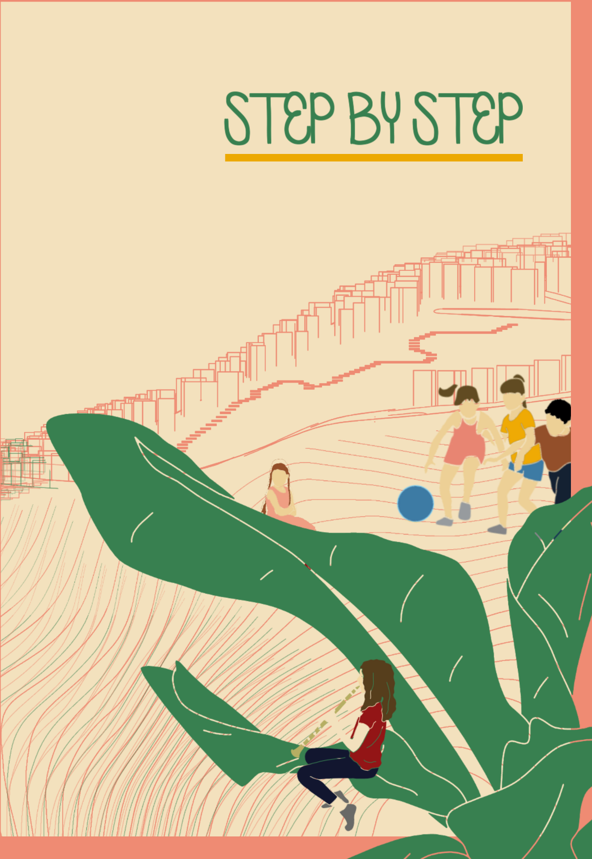 A vibrant visual introducing the concept of a child-centered educational landscape blending nature and play.