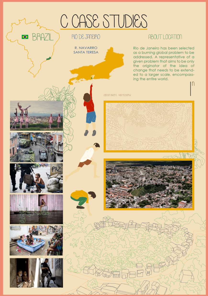 The site context in Santa Teresa, Rio de Janeiro, highlights global urban challenges that inform the project’s mission.