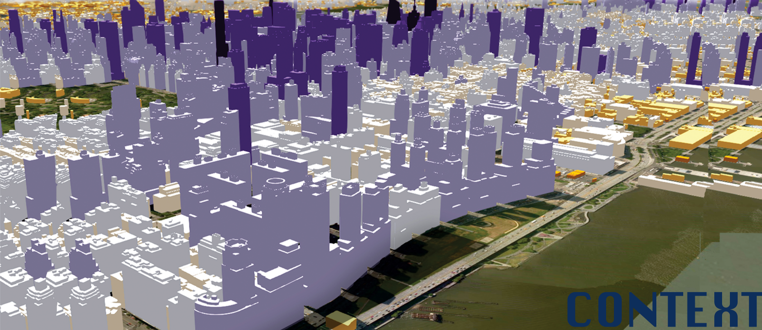 High-rise urban density surrounding the Hudson River site in Manhattan’s Community District 7.