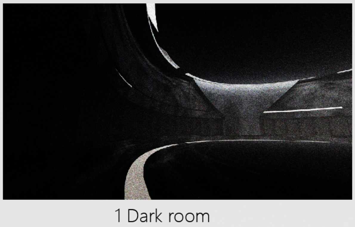 An introspective space designed for isolation, meditation, and internal reflection at the start of the inmate's journey.