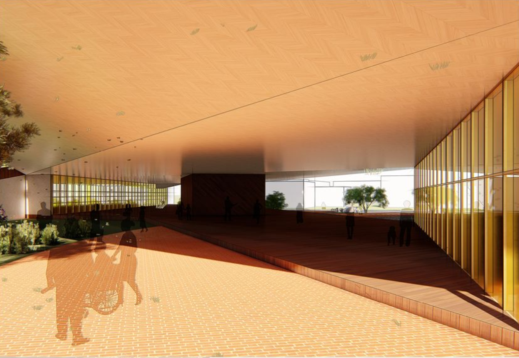 The TAHAN tower rises as a sculptural landmark, redefining vertical cemetery architecture in the heart of Shanghai.