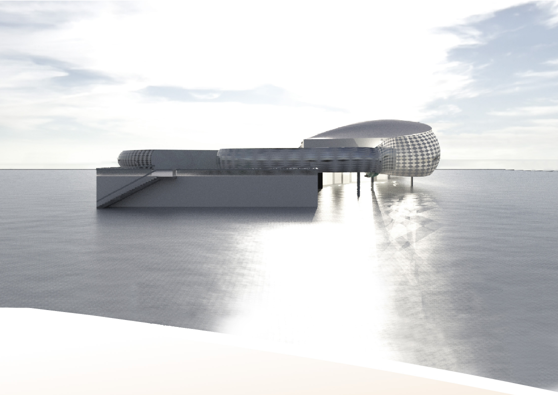 A sunlit entry hints at transparency and accessibility, essential to healing architecture.