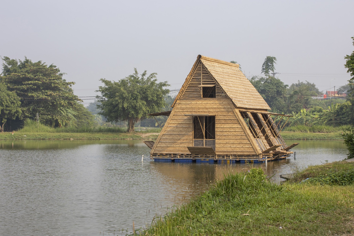Floating Bamboo House by H&P Architects: a flood-resilient dwelling designed for riverine communities in Vietnam