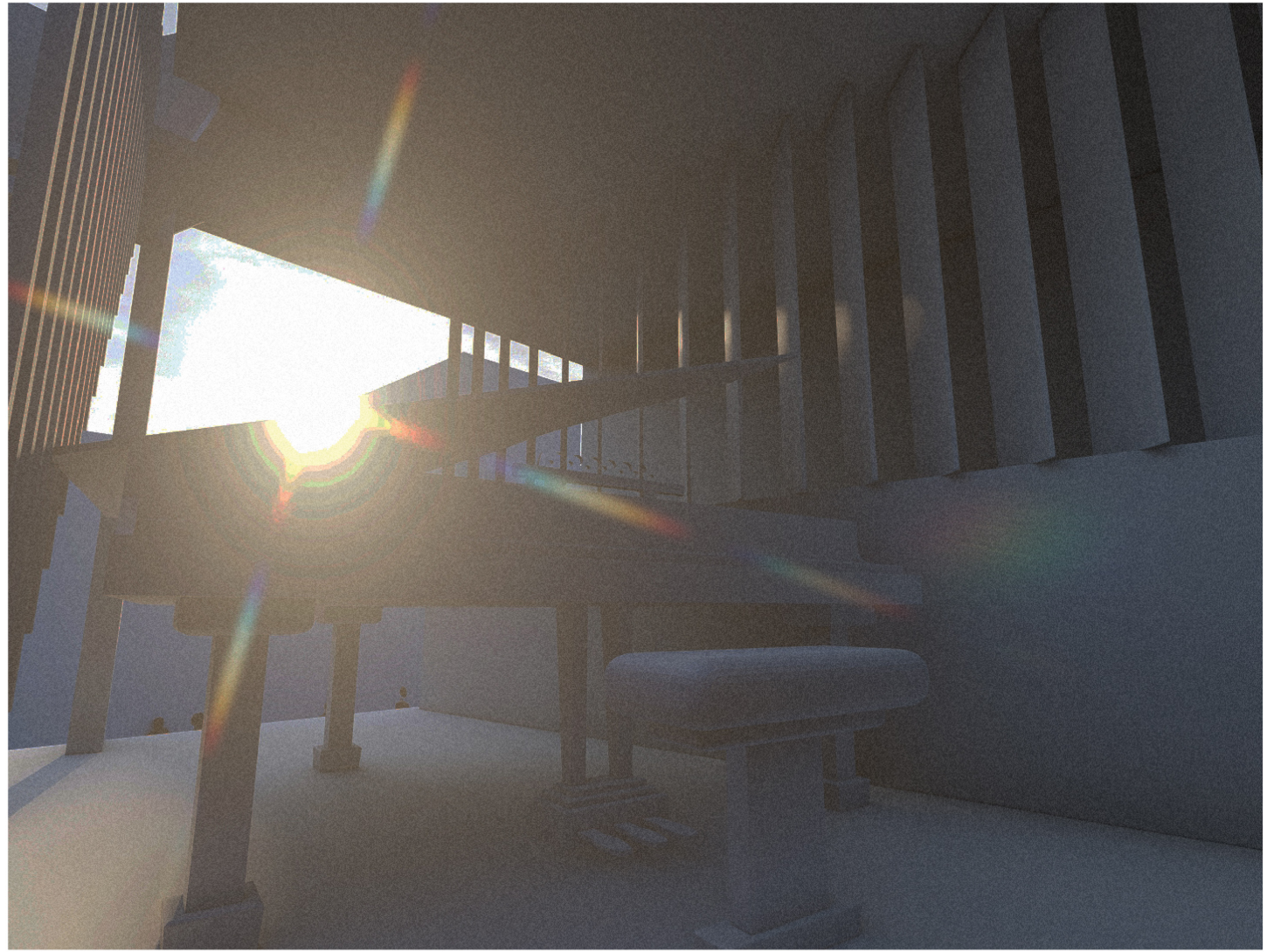 Sunlight floods the music room, designed as an emotional and acoustic centerpiece for the home.