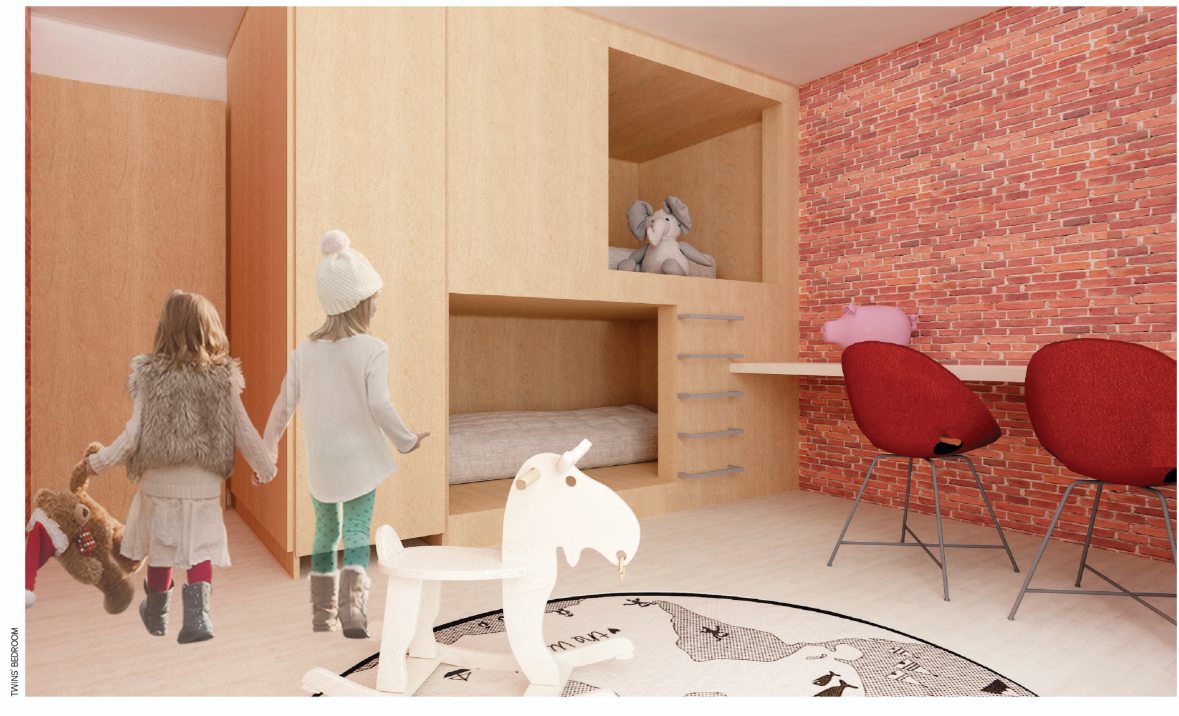Playful, cozy, and creative space for children’s activities and rest.