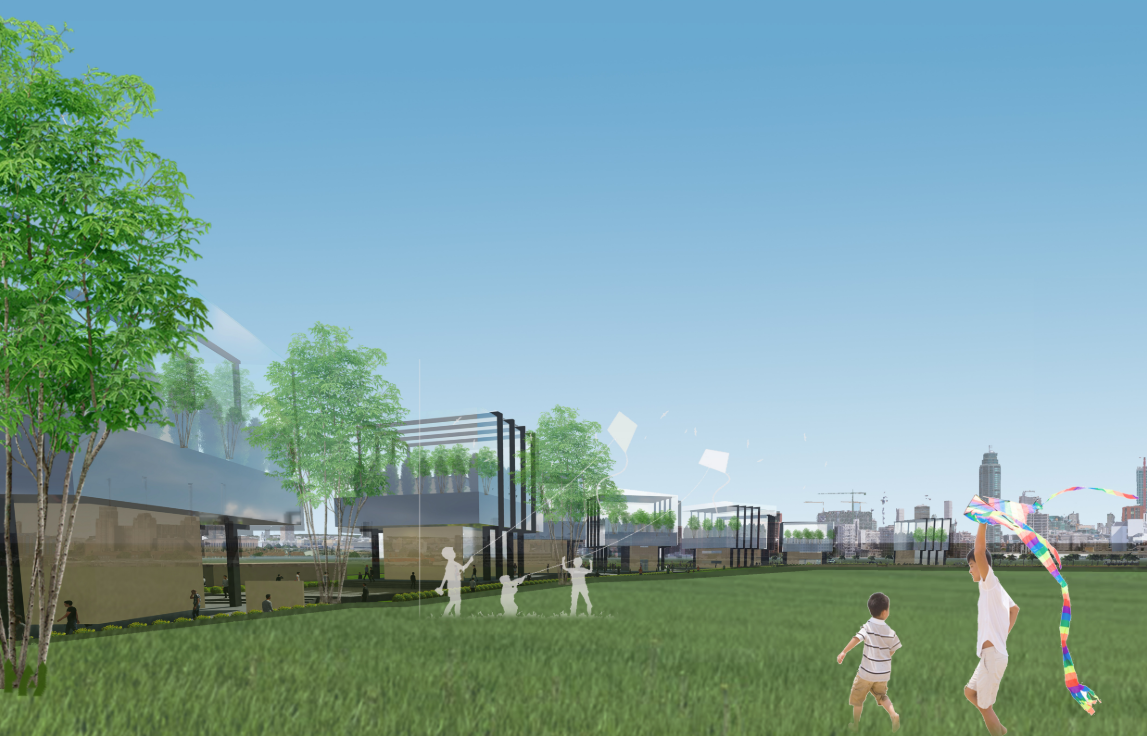 Public spaces blending play, culture, and sustainable food production.