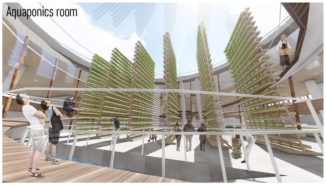 Vertical farming systems demonstrating innovative, sustainable food production.