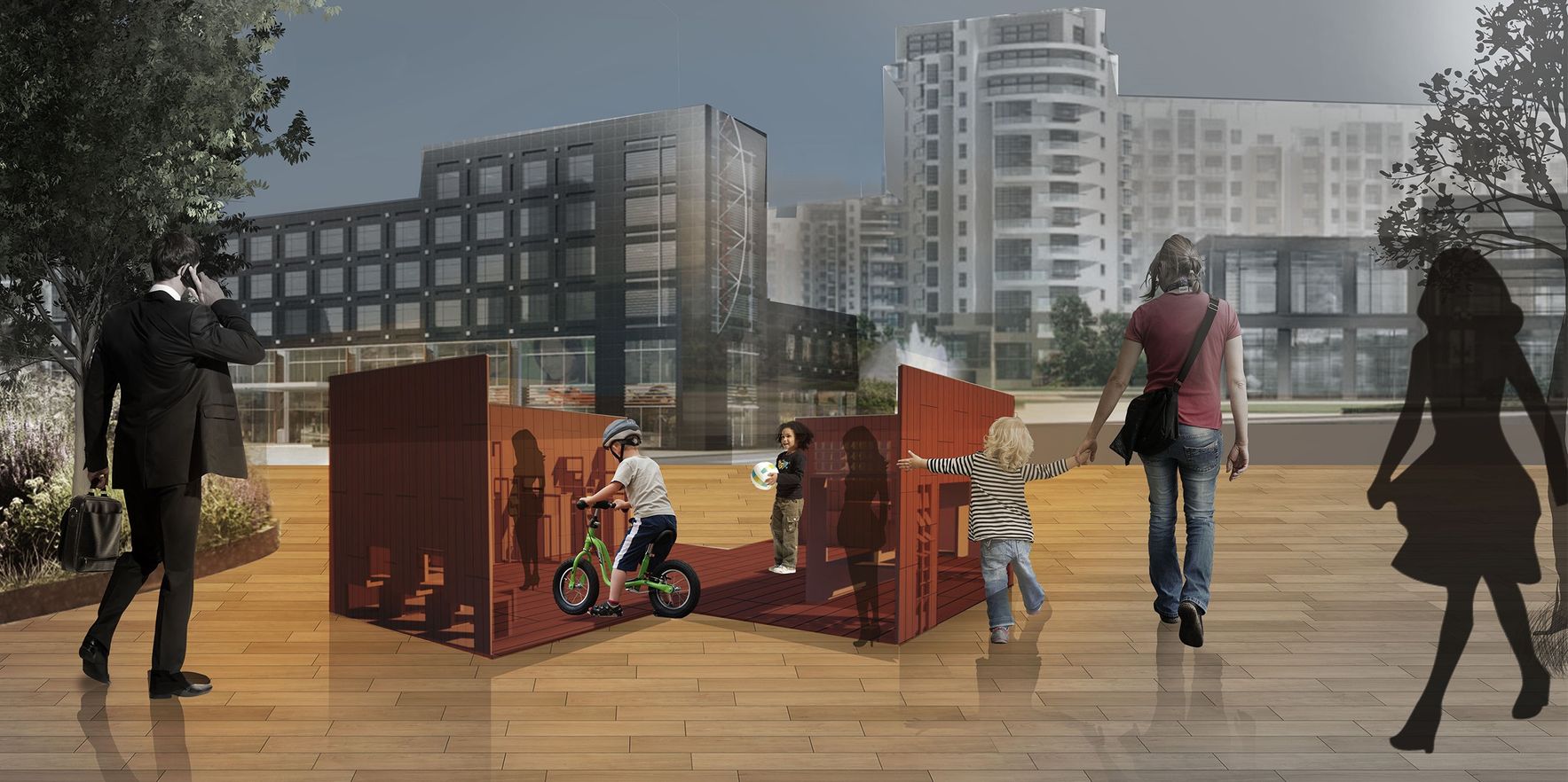 For Kids: Reimagining Interstitial Spaces Through Play