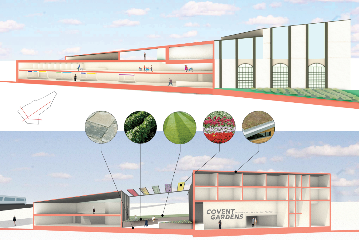 Exploring spatial layers of markets, learning spaces, and public amenities.