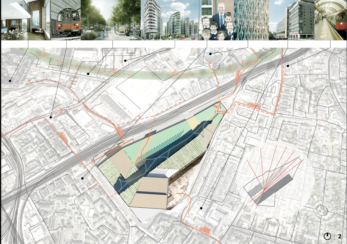 Mapping Covent Garden Eco-District’s integration of transport, community, and urban agriculture.