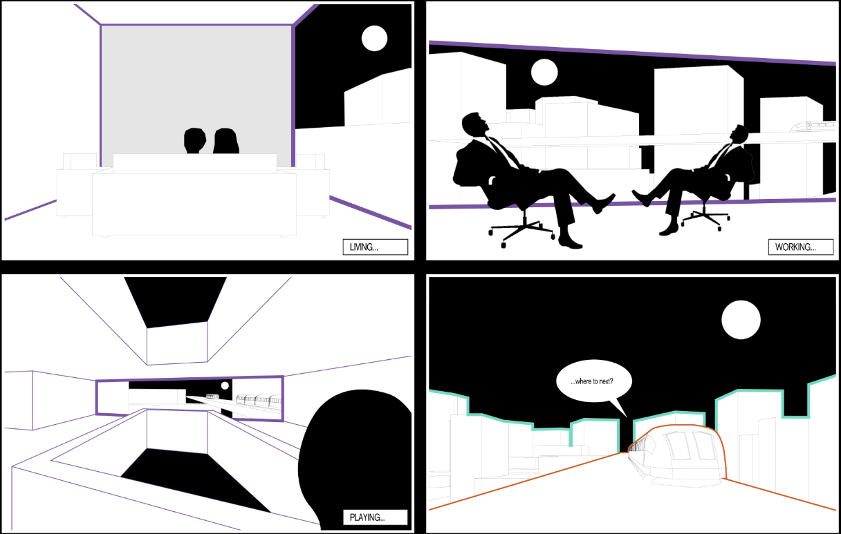 Living, working, and playing converge seamlessly in multifunctional architectural spaces.