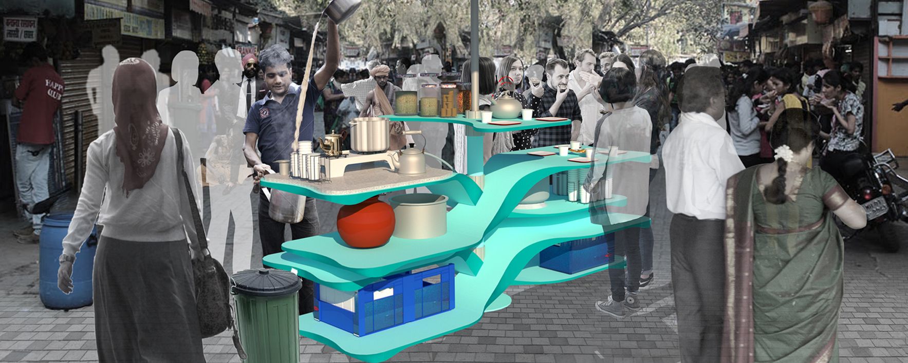 CUL-CHAKRA: Street Architecture for Vendors in India