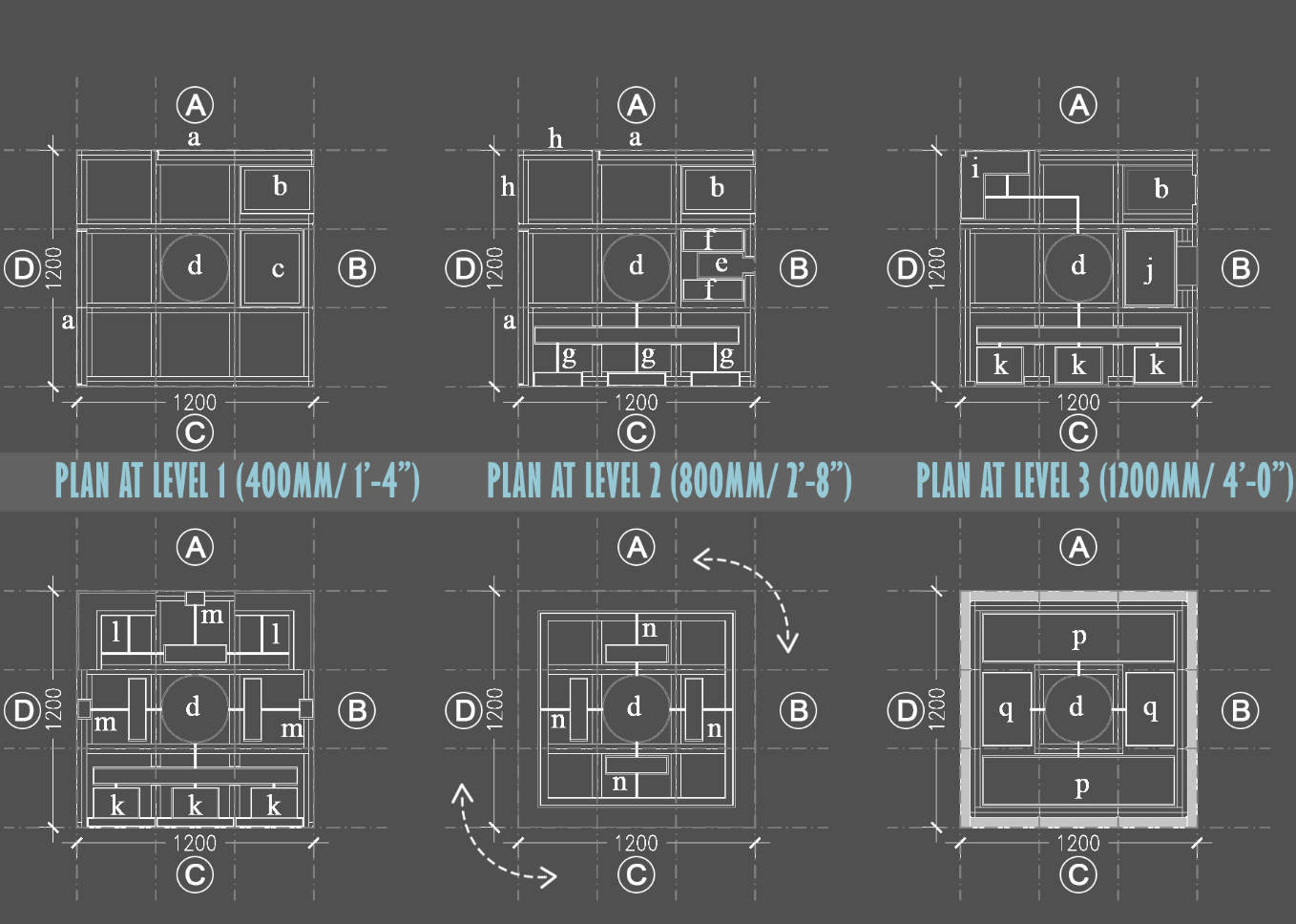 Scalable modular structure designed for ergonomics and urban usability.