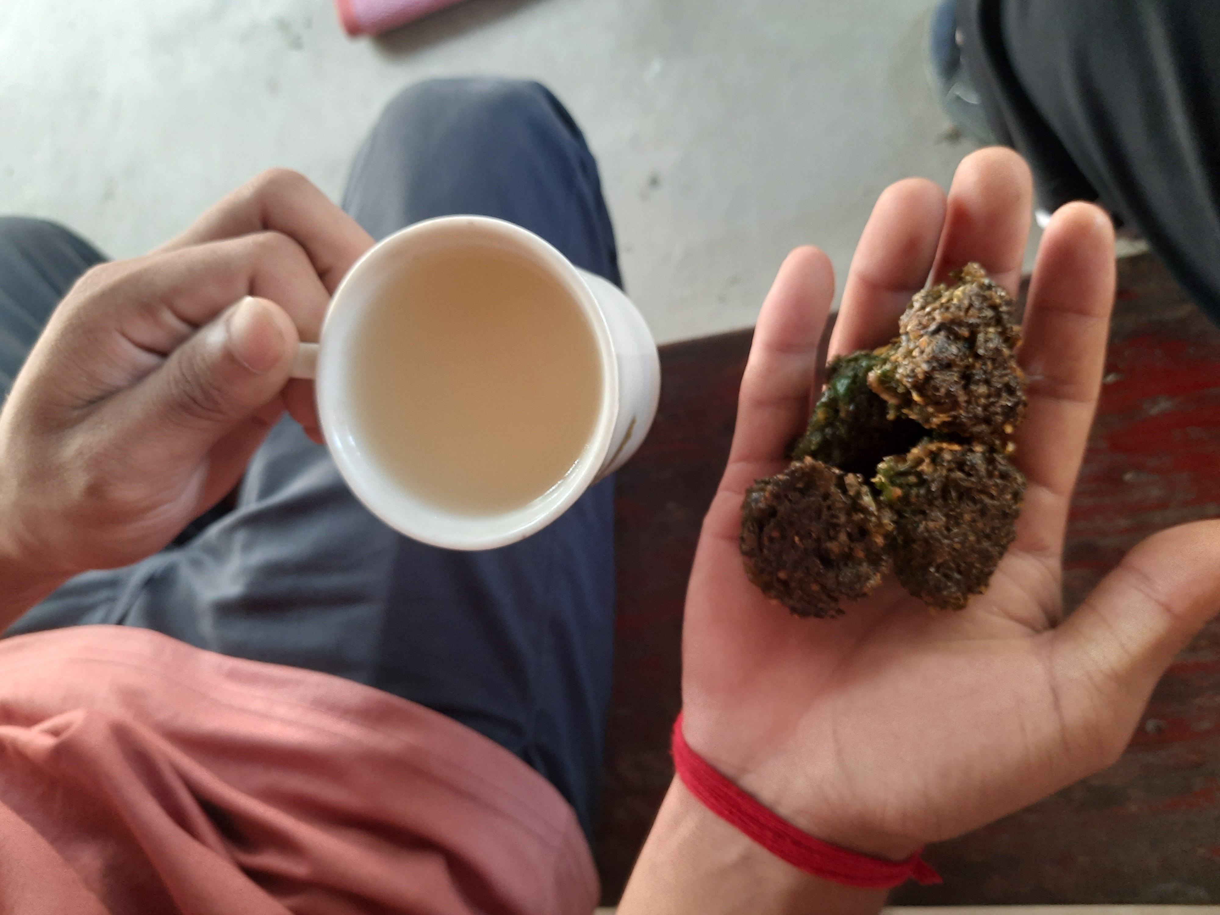 Rice Beer with Fish Fry