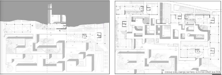 <i>Semi-private ground floor plan</i>