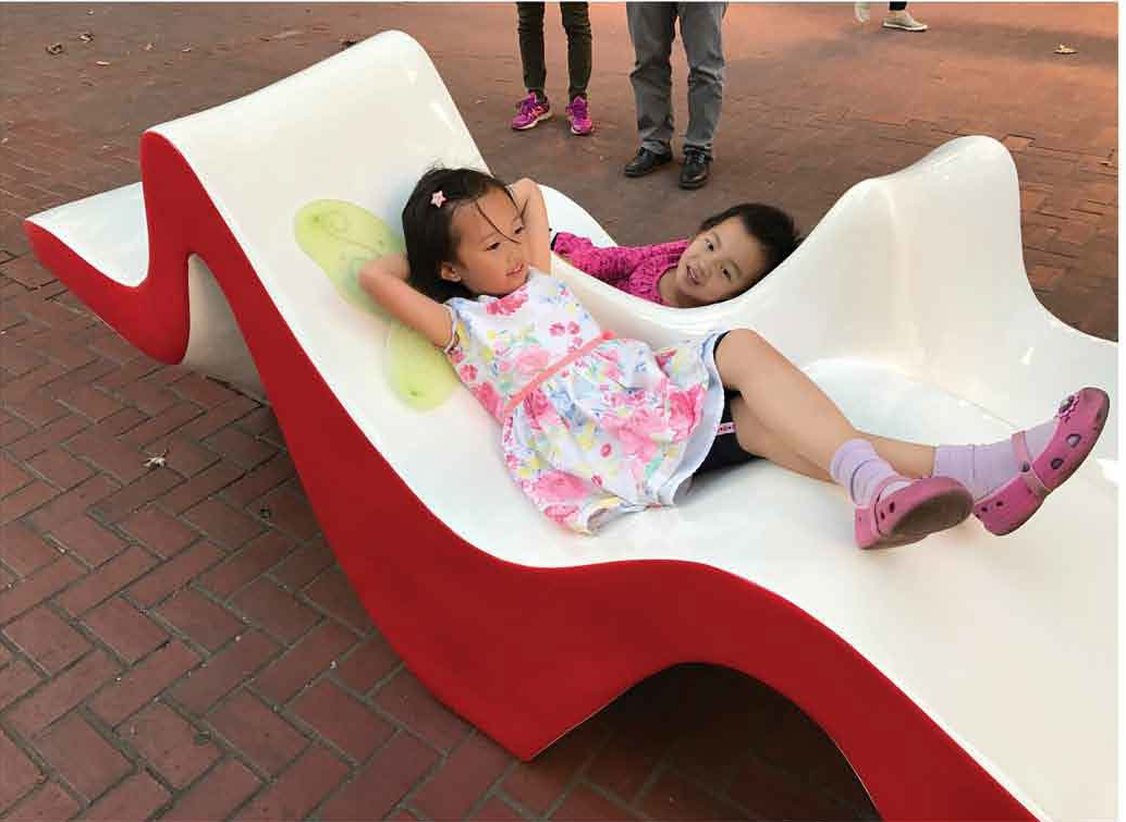 The flowing curves of Pulse inspire joy and playful engagement, making it a social space for all ages.