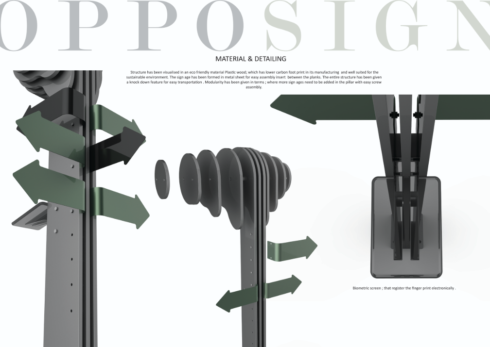 Geometric and organic forms blend into the cityscape, turning signage into architectural icons.