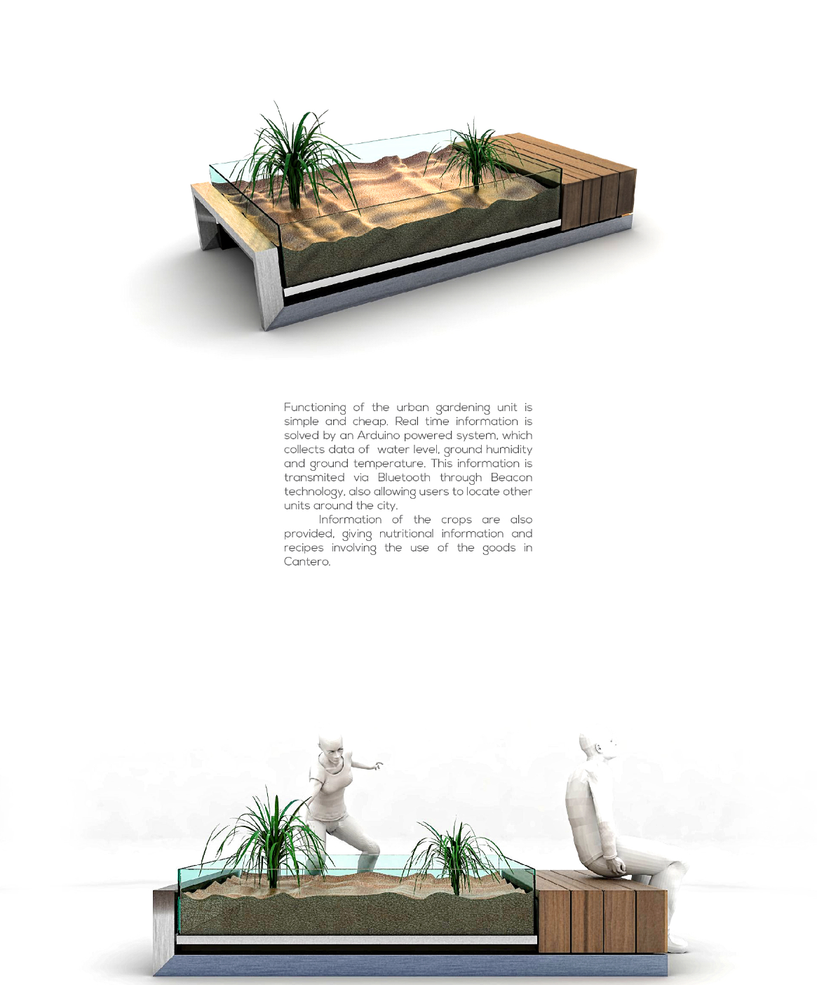 Cantero’s sensor-based design providing real-time data for sustainable crop growth.