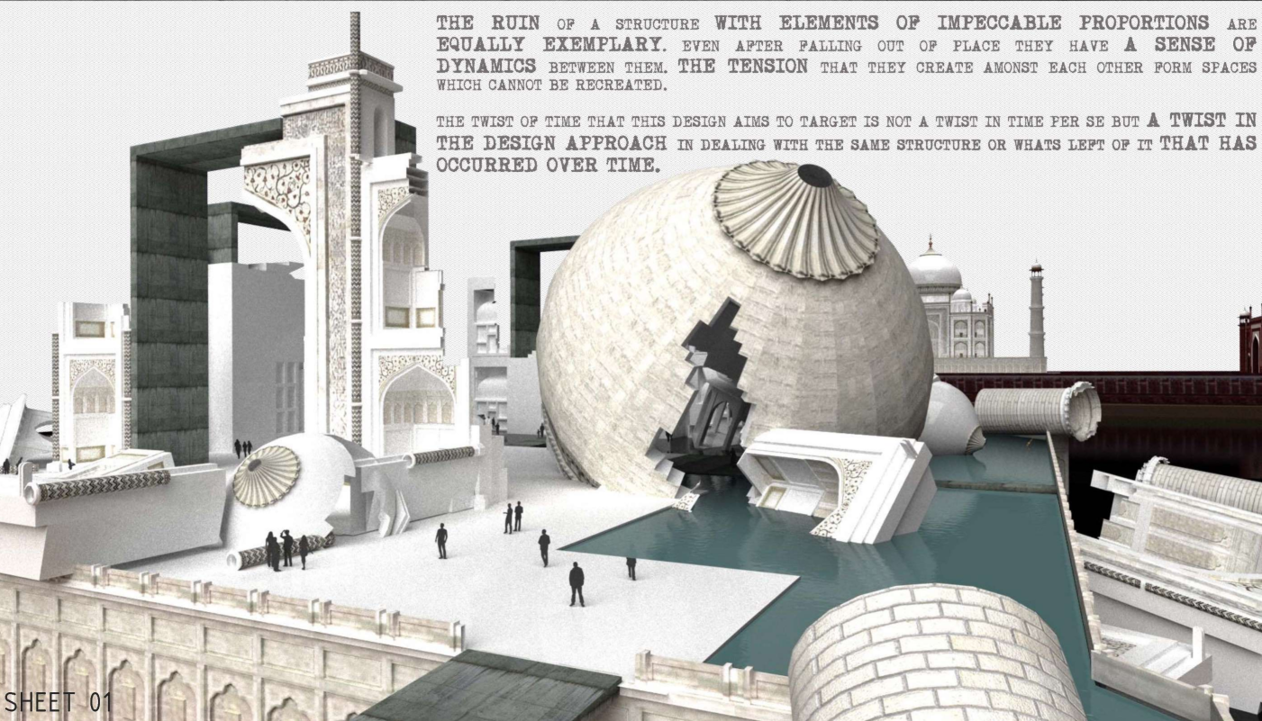 Ruins retain their grace — proportions and poise redefined through decay and stillness.