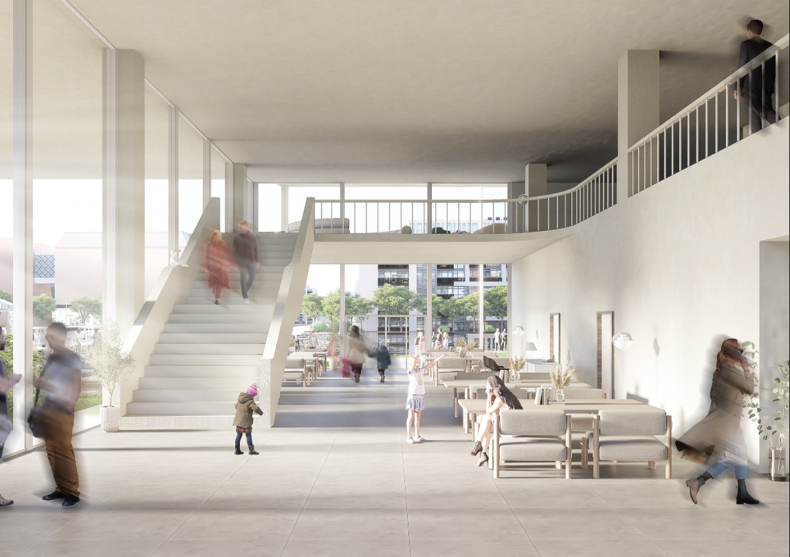 Spacious, light-filled interiors encouraging openness and social interaction among visitors.