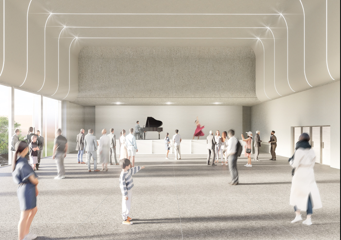 A flexible performance venue for art, music, and events that merge faith with community life.