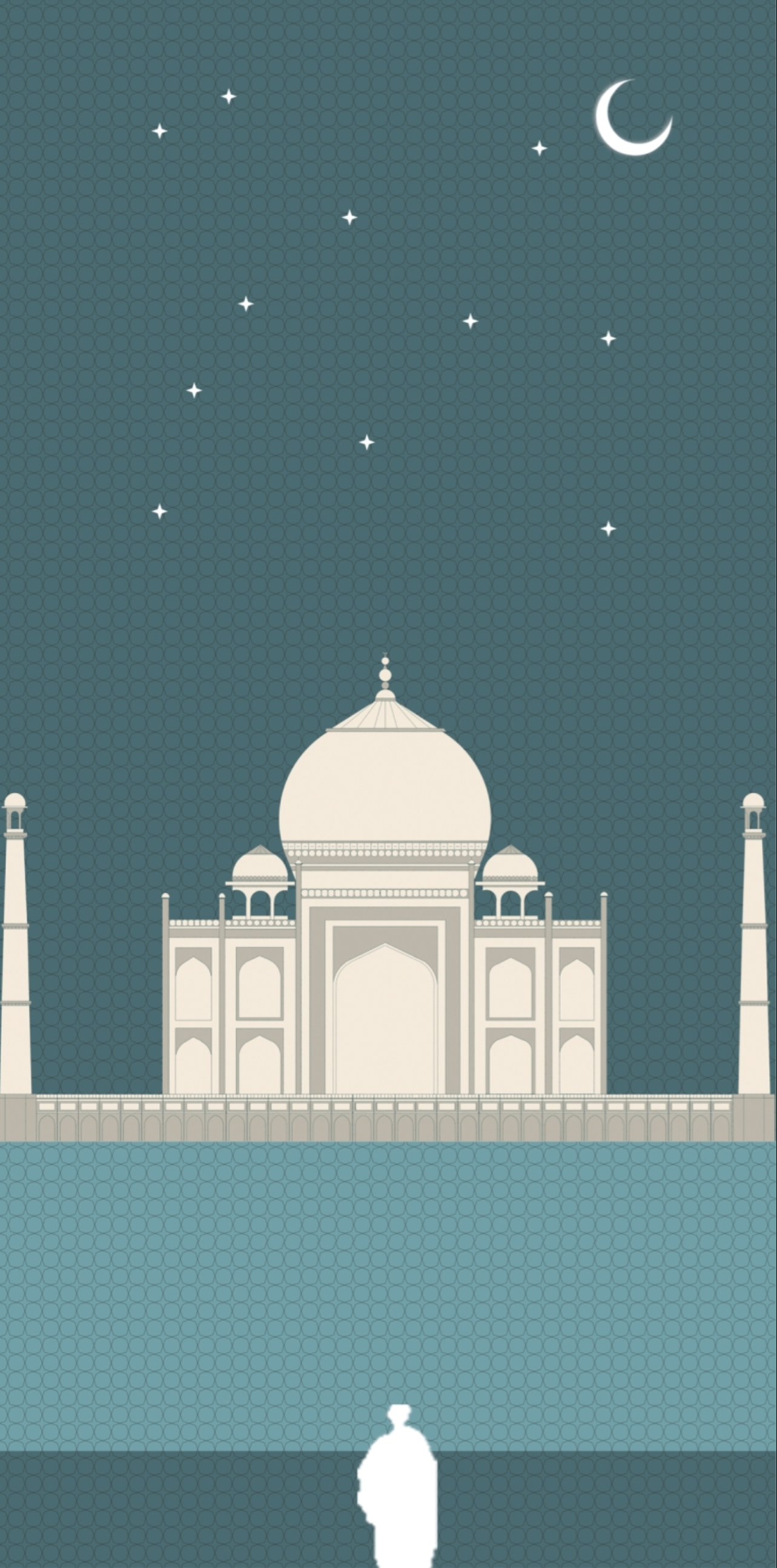 A layered composition of arches and voids guiding the viewer’s gaze toward the eternal monument of love.
