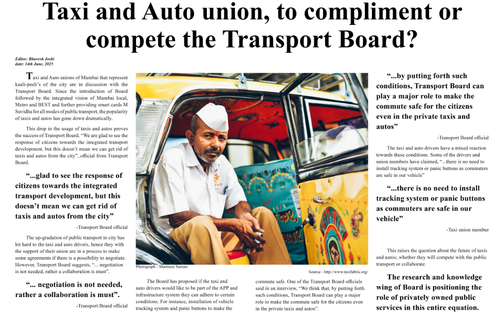 Debating the future of private transport under the integrated public system — collaboration, adaptation, and coexistence.