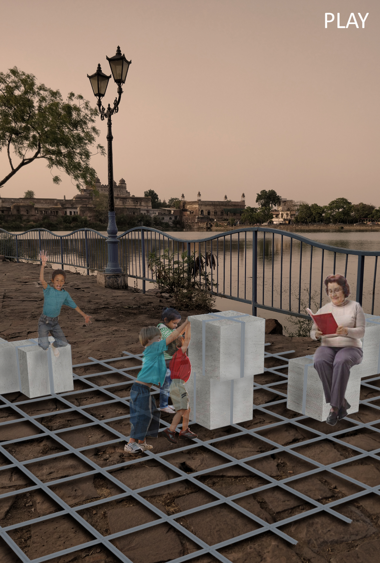 Transforming urban voids into playful, interactive environments for children and adults alike.