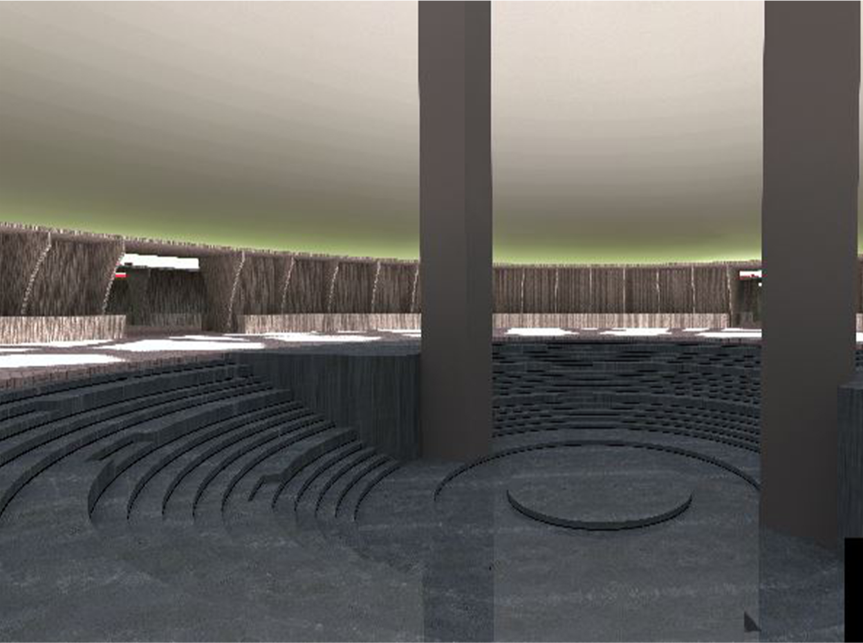 Illuminated night-time renderings highlighting the iconic silhouette and lighting design of the Delhi Eye.