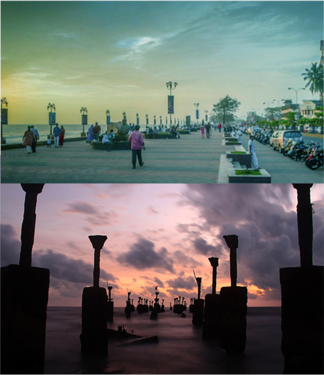 Kozhikode seafront as a cultural and social public realm shaping the project’s context.