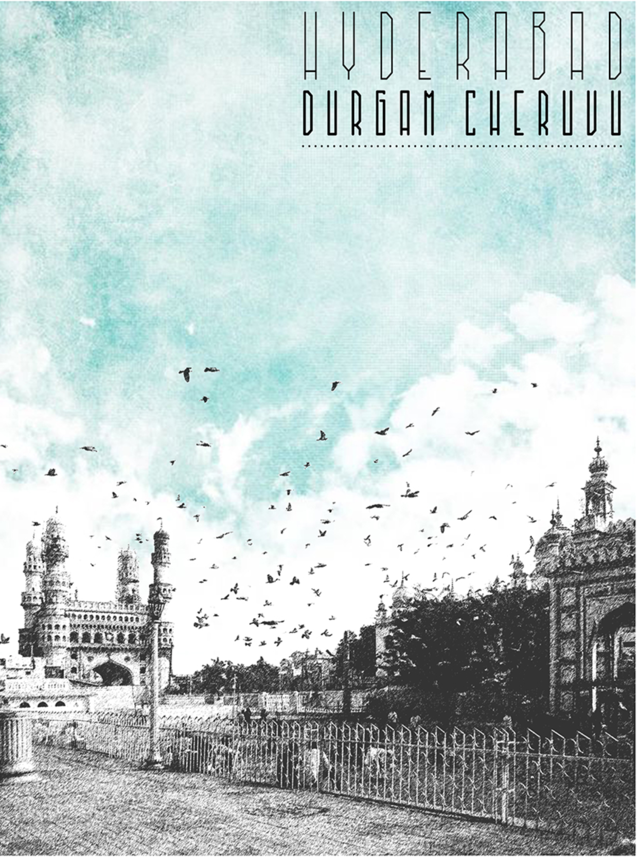 A historic and contemporary urban backdrop framing the cultural evolution of Hyderabad.