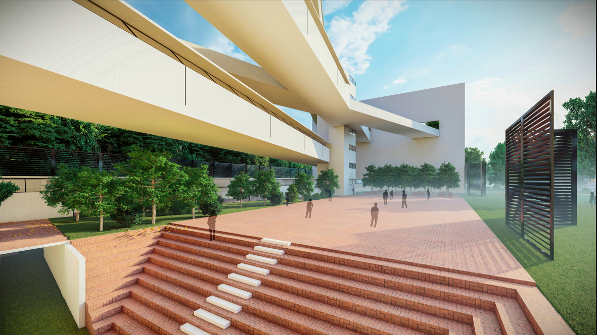 An open civic ground activating everyday cultural life through performances, gatherings, and informal interaction.