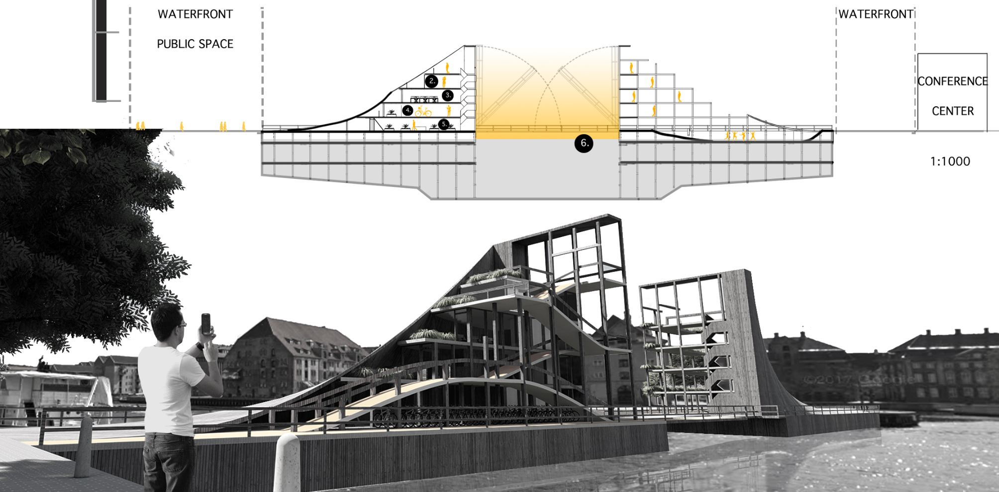 A landmark urban crossing that reimagines the bridge as a destination rather than a transition.