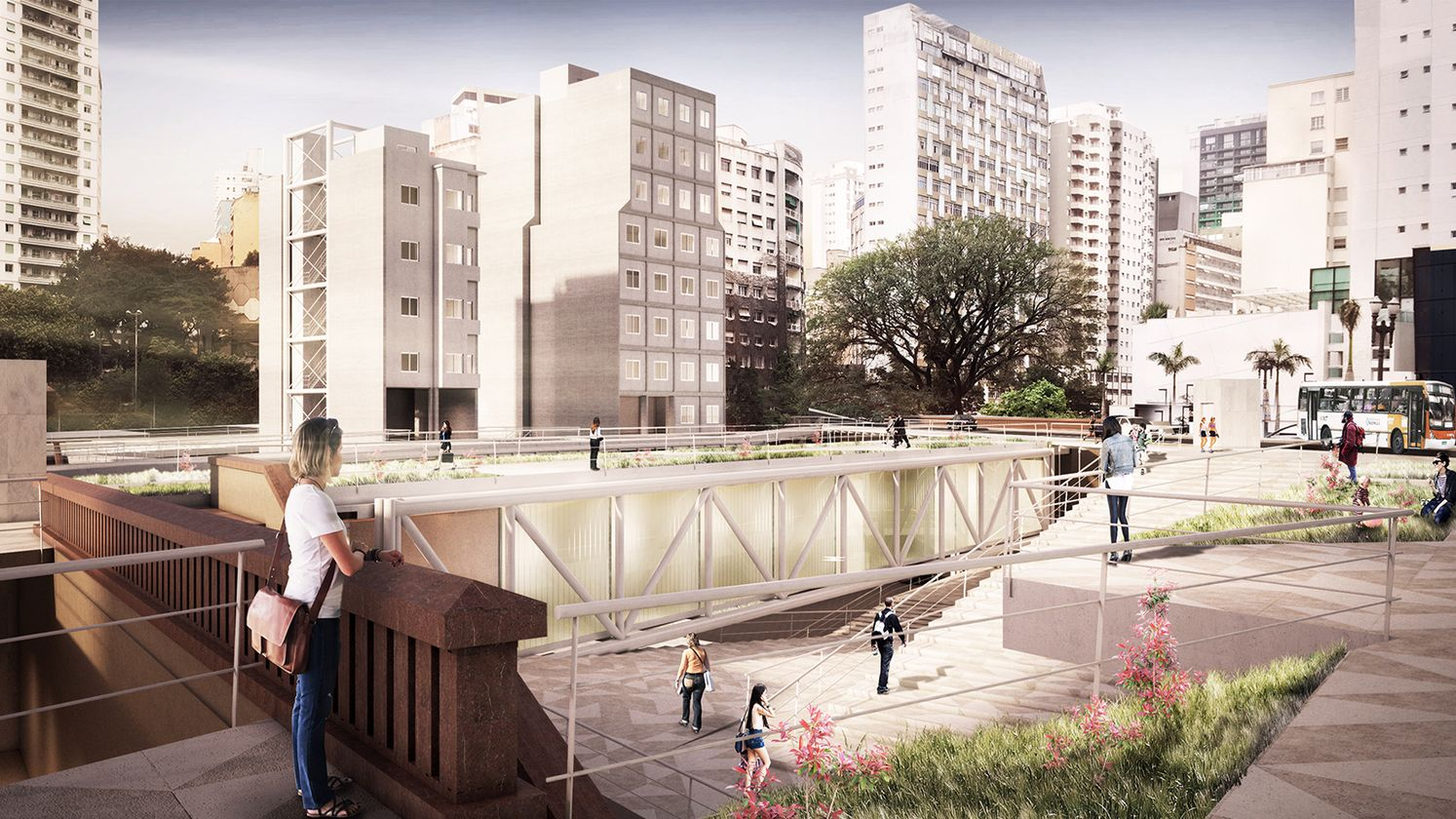 Reactivated viaduct crossing transforming infrastructure into public space