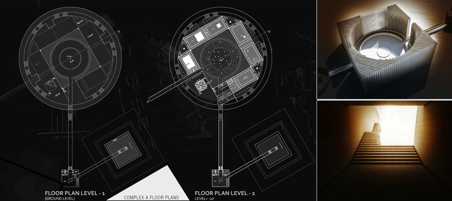 Architecture dissolving into light, symbolizing transcendence beyond the physical realm.