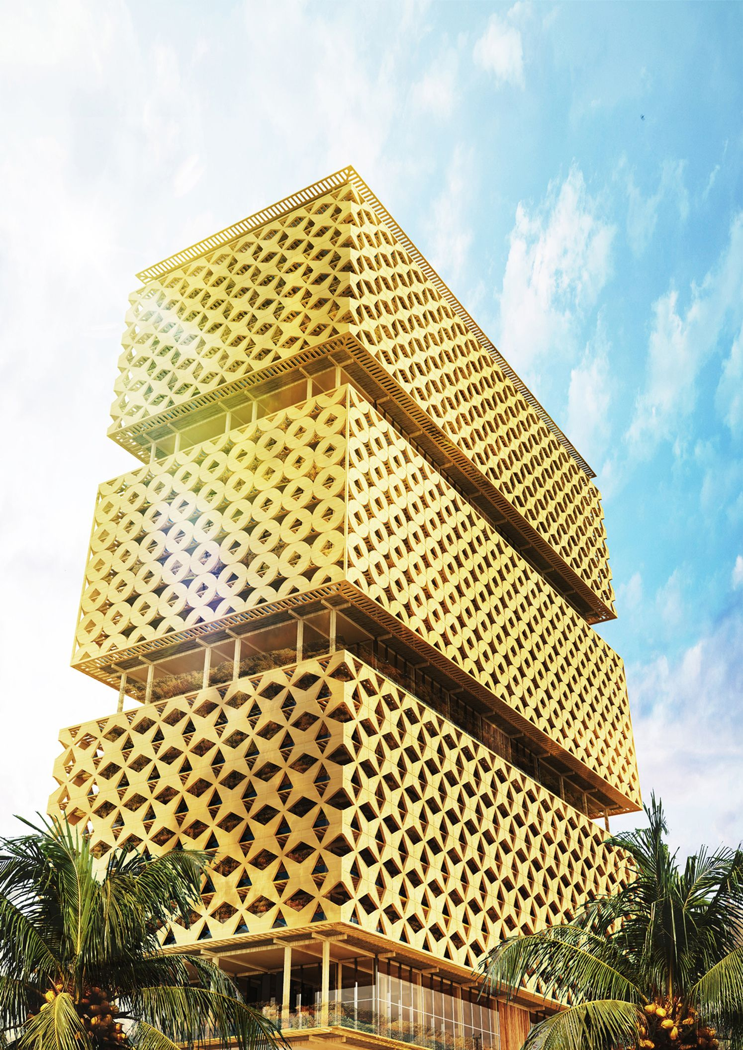 The Lagos Wooden Tower rising as Africa’s first proposed timber skyscraper, redefining sustainable high-rise living.