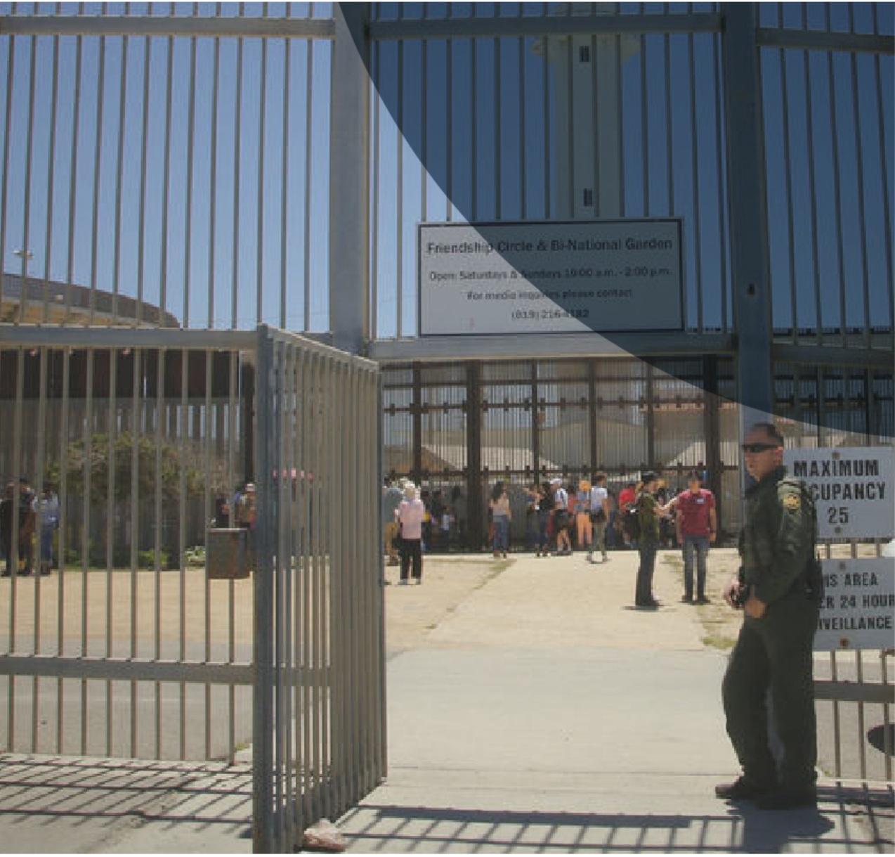 La Puerta de la Esperanza at Friendship Park, a rare site of cross-border family reunions.