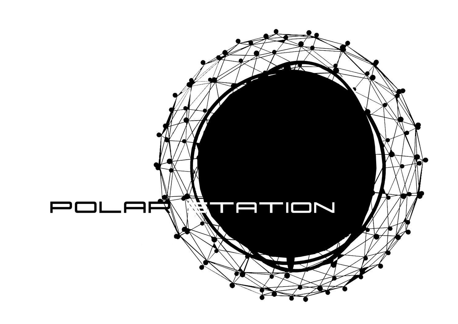 Polar Station concept diagram illustrating the geodesic envelope and fixed inner research volume.