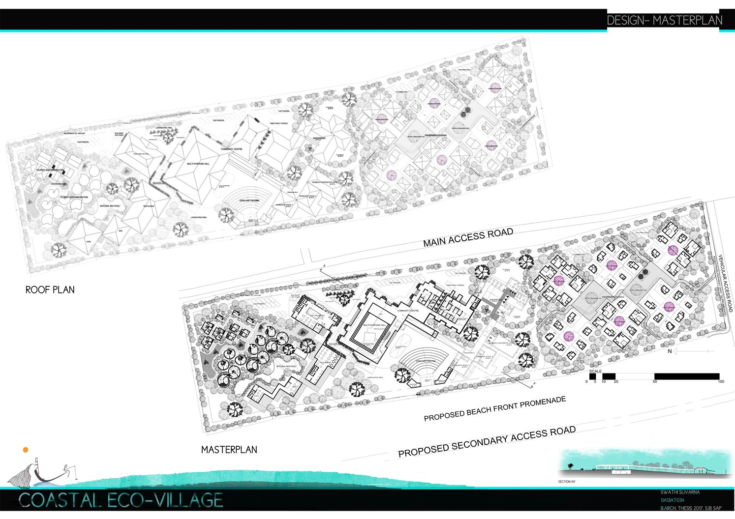 Tourist housing typologies inspired by local forms, shells, cob structures, and climate-responsive design.