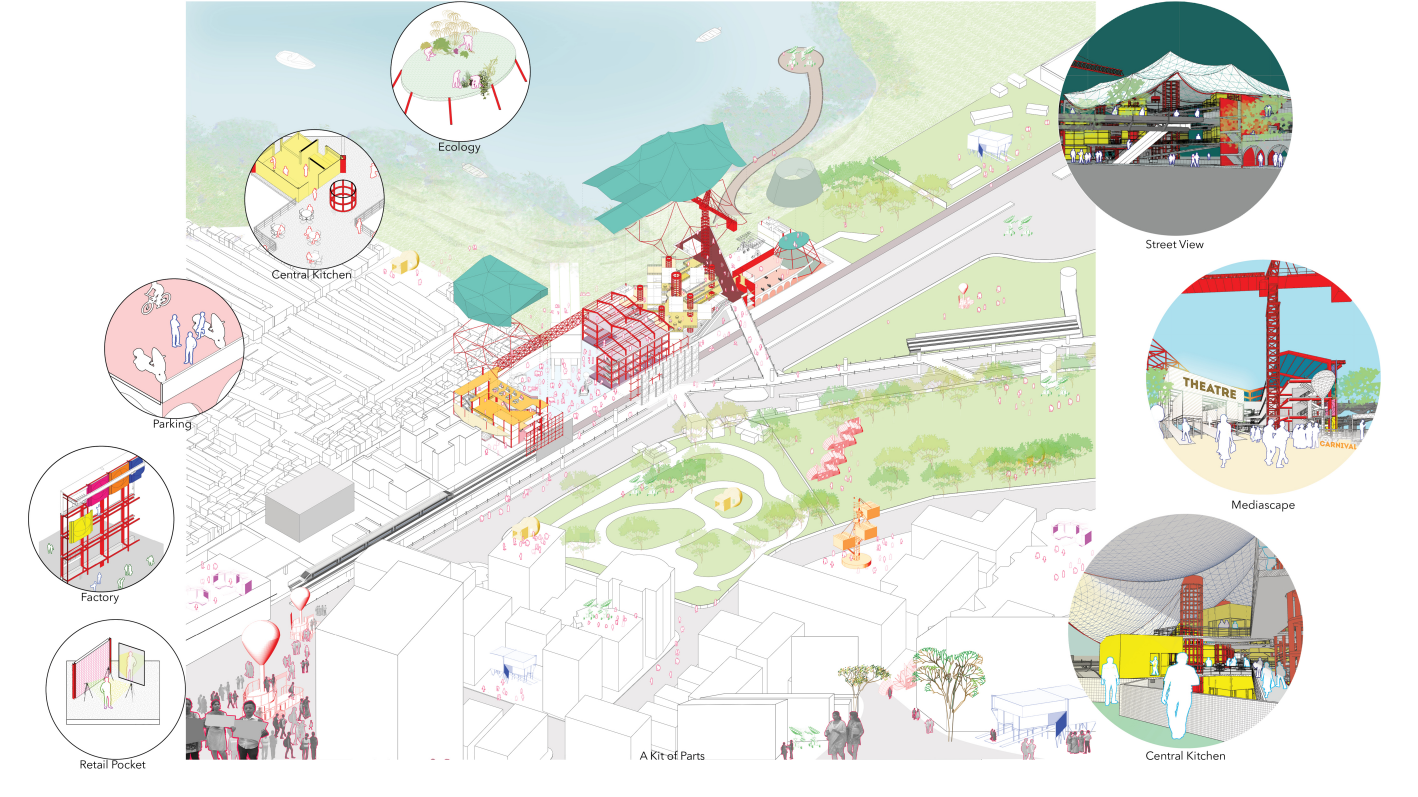 A Kit of Parts: Integrating modules into a dynamic urban system.