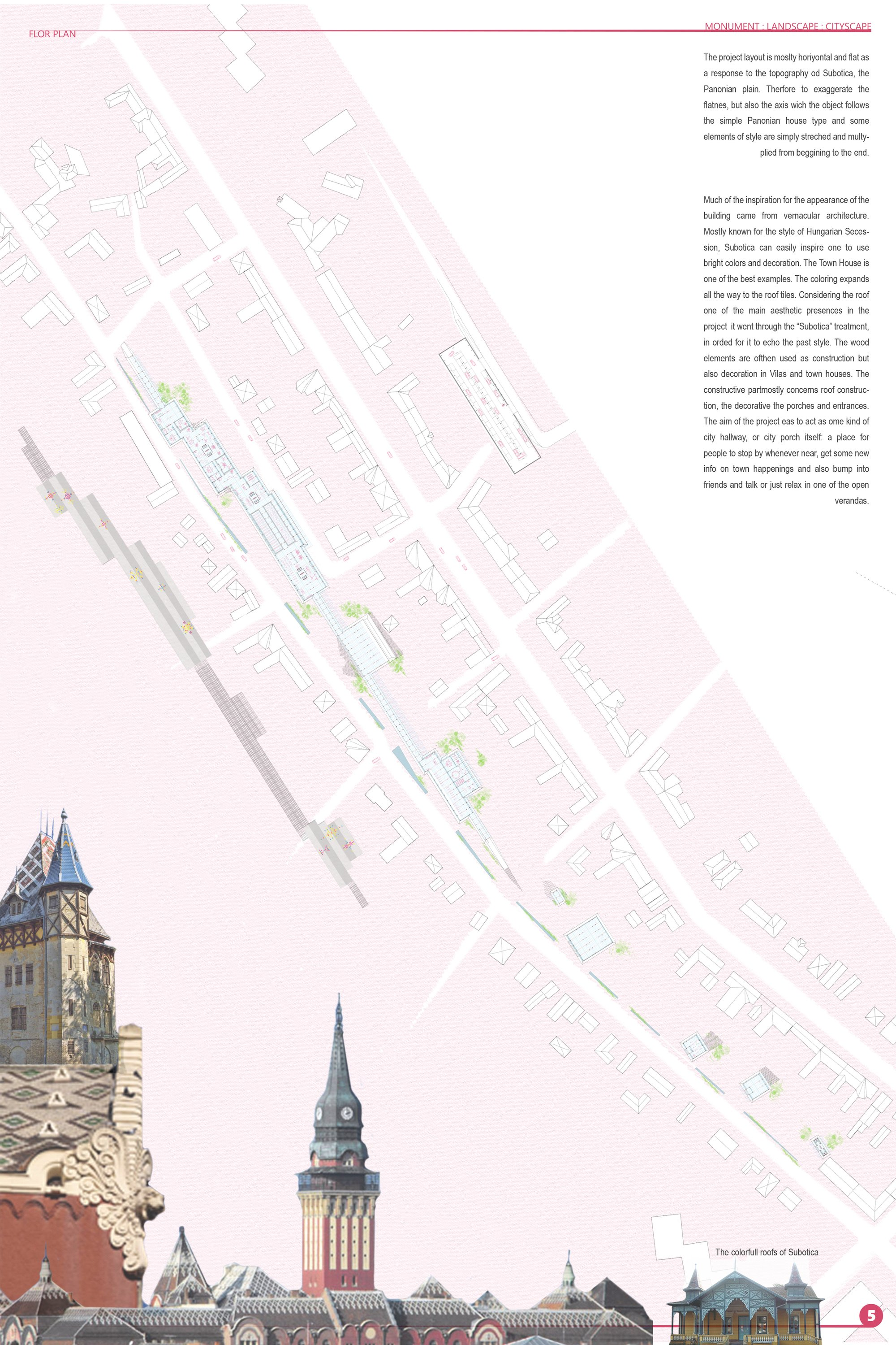 Master floor plan mapping the regenerated urban axis stitching together monument, park, and neighborhood fabric.