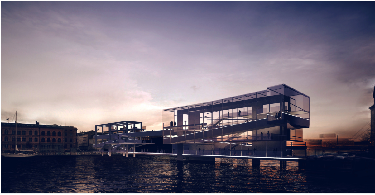Intertwine at sunset — a transparent, multi-level bridge redefining sustainable urban mobility.