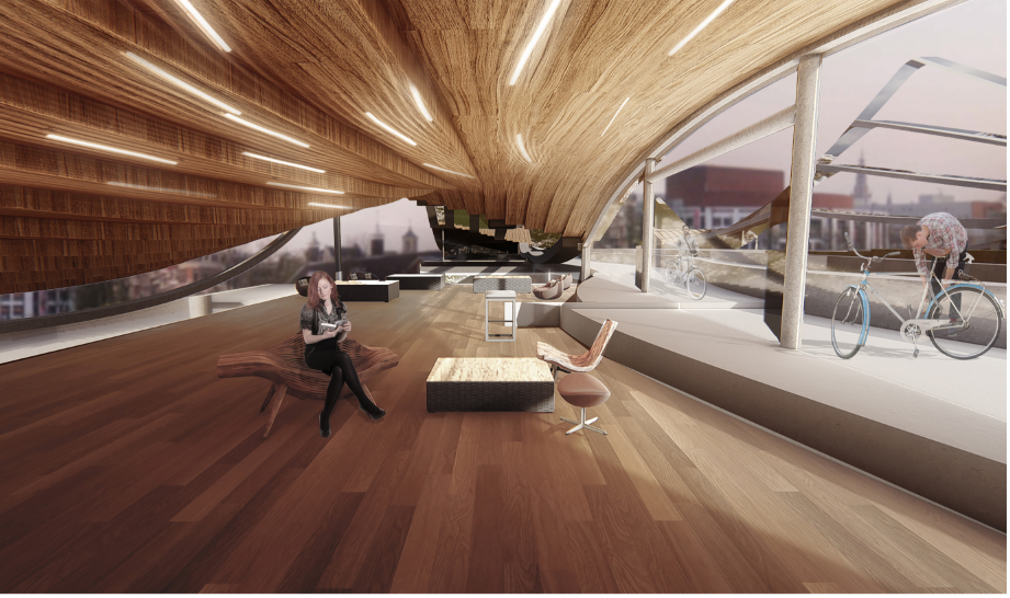Warm timber interior spaces blend Scandinavian craftsmanship with panoramic river views.