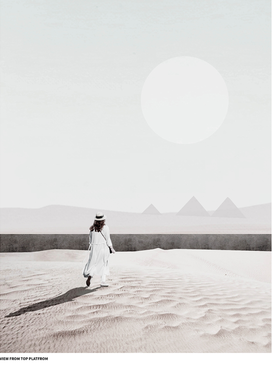 Elevated vantage point transforms the landscape into a living artwork shaped by wind and time.